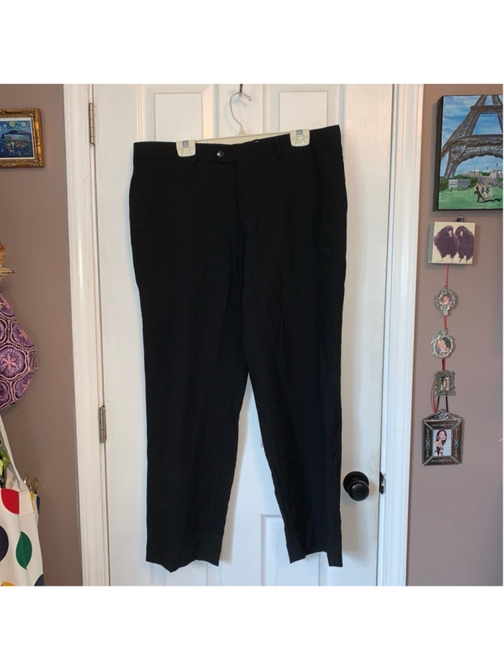 Men's Keith Moor Davis Dress Pants Black Size 38R